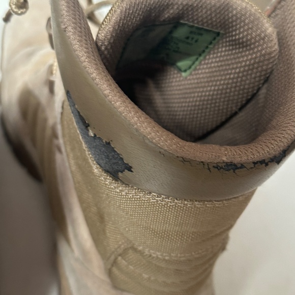 Military Mens Tan Brown Outdoors Work Boots - Picture 16 of 16